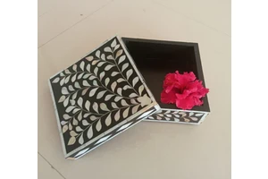 High Quality Luxury Mother of Pearl Inlaid Memorial Box Beautiful Keepsake Box Made in Vietnam for Ramadan Supplies