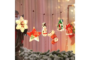 Holiday Christmas Tree Snowflake Hanging Lamp Room Shop Party Decoration 5v USB Power LED fairy Lights String Manufacturer