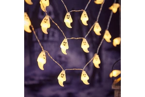 Halloween Decoration Lights Skeleton Ghost Pumpkin Toy LED Warm Light Backdrop Decor for Halloween Party Supplies