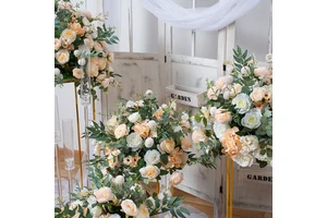 High Quality Wedding Table Decoration Artificial Centerpiece Flower Arrangement 60cm Large Flower Ball for Wedding