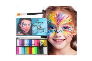 8 Fluorescent Dual Splicing DIY Facial Creation Body Paint Water-Based Mild Face Paint for Party Party Supplies