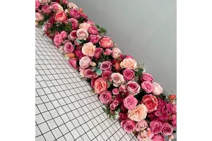 DKB Wedding Decorations Silk Wedding Floral Table Runner Sweetheart Table Flowers