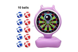 Fun Mart Inflatable Dart Target Game With 10 Balls Party Toys for Kids Adults Outdoor Indoor Birthday Carnival School Events
