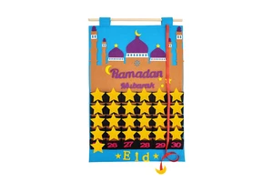 Wholesale Customized 2024 Islamic Ramadan Advent Calendar Felt Polyester Supplies
