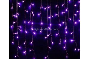 24V 50M Outdoor Point Control 500LED 8-Mode LED Icicle Christmas String Curtain Lights Waterproof IP44 Garden Home Eaves