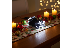 Factory Wholesale Waterproof Outdoor Christmas Lights New Model IP65 LED-filled Glue String Flashing Bubble Shells Festive