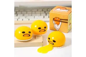 Egg Yolk Playful Manipulation Lazy Egg Balls TPR Material Soft Squeezable Funny Stress Release Children's Popular Toy Supply