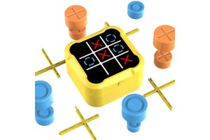 Hot Selling 5-in-1 Super Tic-Tac-Toe Board Game Trendy Wholesale Plastic Chess Puzzle For Kids Adults Portable Indoor Activity
