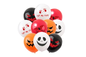 Halloween Themed Party Decoration Supplies Ghostface Bat Bloody Hand Scary Bloody Latex Balloon