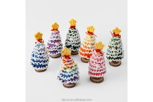 Handmade Crocheted Christmas Tree Ornaments Crochet Christmas Tree Decor