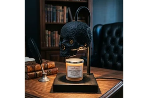 Gothic Dark Aesthetic Spooky Skull Wax Warmer Candle Warmer Lamp For Home Decor Bedroom Halloween Gift