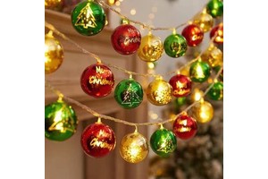 Waterproof Decorative Fairy Lights Santa Snowman Christmas LED Lights for Home Party Xmas Tree Decoration