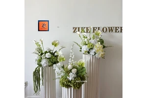 Wedding Venue Decoration White Flower Ball Decor Table Artificial Flower High Quality Realistic Centerpiece Bouquet of Flowers
