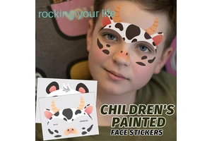 Cosmetics For Children Birthday Party Supplies Favors Dinosaur Tiger Paint for Kids Boys Girls Face Mask Tattoos for Kids