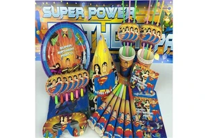 Wholesale Hot Selling Custom Embossed Printing White Board Modern Birthday Party Centerpieces Decoration Set