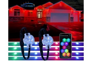 Misrabbit Hot Sale 12V 30mm Permanent Holiday Outdoor Christmas Lighting Ip68 Smart Wifi Controller IP68