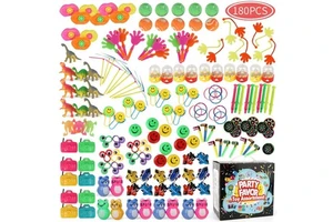 Party Favors for Kids 180PCS Assortment Goodie Bag Pinata Fillers Toys Birthday Prizes Box Party Toys Kids for Classroom Rewards