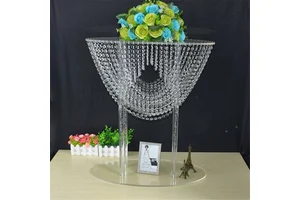 Wedding Centerpiece Table Flower Rack 68 CM Tall Acrylic Crystal Wedding Road Lead Event Party Decoration