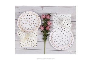 Wholesale Custom Napkins for Birthday Parties-White Board Material 4 Color UV Printed & Embossed Custom Logo Goods Plus Brand