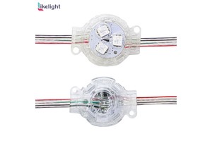 30mm RGB LED Pixel String Light UCS1903 WS2811 IP67 Waterproof Permanent Point Light for Outdoor Christmas Decoration