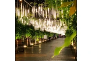 30CM-8Tube LED Meteor Shower String Light Waterproof LED Decoration Garland Outdoor Garden Christmas Tavern IP55 AC 110V 220V