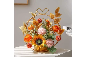 Hot Selling Luxury Wedding Table Decoration Accessories Ornaments Cheap Durable Gold Pot Vase Metal Flower Stand