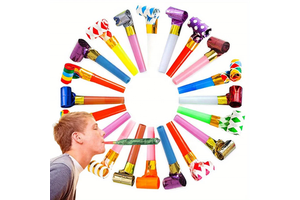 100Pcs Children's Games Whistling Birthday Supplies Fun Cheerleader Party Bar Event Atmosphere Bags Fillers Noise Prank Toys
