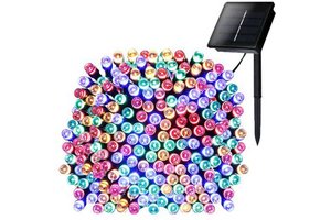 100 LED Solar String Lights IP44 Outdoor Christmas Party Birthday Festival Decoration For Garden Pond Deck Wall Decorations