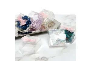 Clear Bow Top Party Favor Boxes