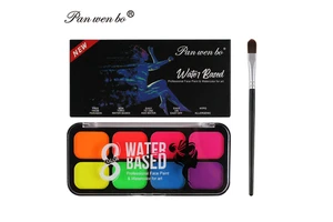 Wholesale 8 Colors Neon Face Body Paint Water-Based Fluorescent Face and Body Paint for Party Makeup Festival Face Painting