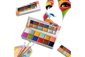 Kids Festival Party Halloween Makeup Water Based Face Paint Body Painting Supplies Halloween Face Paint Palette