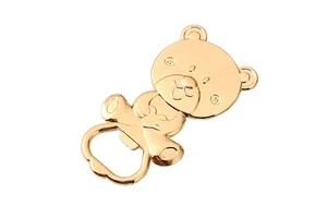 Golden Birthday Favors Party Favors Wedding Gift Metal Zinc Alloy for Guest Souvenir Gift Bear Bottle Opener