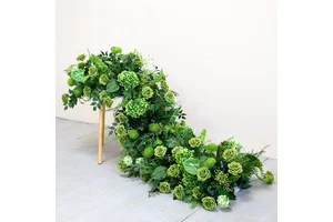 Luckygoods LFB26019-2 Centre De Table Decoration Mariage Artificial Flower Runner Wholesale Artificial Flowers Table Decor