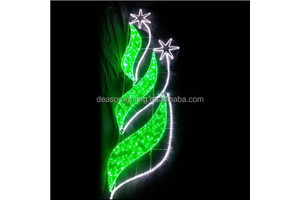Outdoor Lamp Post Christmas Lights Decorations