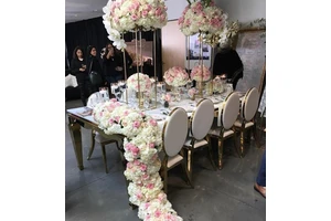 LFB1491 Artificial Flowers Wedding Luxury Exquisite Flowers Arrangement Table Flags Wedding Centerpieces Party Stage Decorations