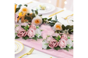 Wholesale Home Table Decor Wedding Centerpieces Decoration Silk Roses Ball Bouquet Reusable Artificial Flowers Decor Wedding