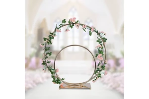 Gold Metal Flower Stand Shape Durable Display Floral Party Gifts Birthday Wedding Decorative Hotel Wholesale Table Decoration