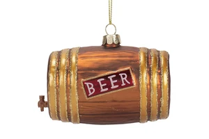 Handmade Blown Glass Christmas Tree Ornaments High Quality Home Decoration with Beer Bucket for Festive Season