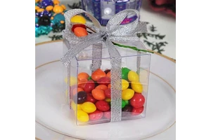 Elegant Eco-Friendly Party-Ready Clear PET Treat Boxes for Wedding Favors Birthday Candies Holiday Gifting Pet Food & Sugar