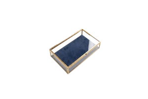 Luxury Gold Silver Glass Box Empty Wedding Favor Box 29x17x6.5 cm DIY Bridal Shower Gift