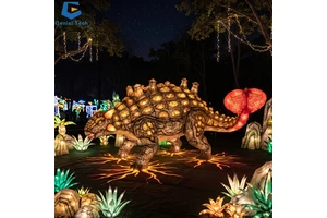 Turnkey Festival Lighting Project Immersive Dinosaur Lantern Attractions for Dinosaur Exhibition Museum Display