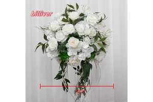 New high quality wedding flowers wave-shaped table flowers wedding stage artificial wedding table centerpieces with flowers