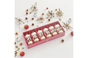 Handmade High Quality Christmas Festival Mini Wooden Christmas Tree Pendant With Six Carousel Pendant Small Decorations