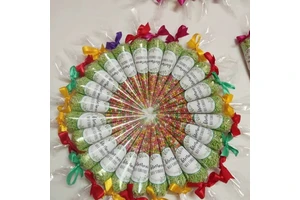 Elegant Confectionery Cones for Every Occasion handcrafted party favors multi hued sugar pearls spectrum of satin ribbons