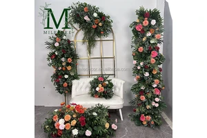 Wedding Artificial Floral Arrangement Set Table Flowers Centerpiece Party Decor Greenery Flower Runner