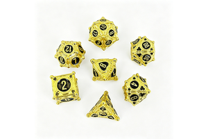 Factory Direct 7 Piece DND For Polyhedron Table Top Game Set Eco-friendly Customized Metal Dice For Running Groups