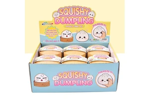 Glitter Dumplings Squishy Toy Glitter Steamed Bun Baozi Colorful Stress Ball Anti Stress Fidget Sensory Squeeze Toy Promotional