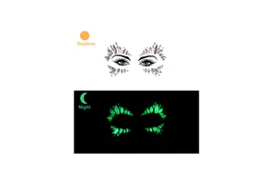 Night Glow Diamond Painting DIY Face Stickers-Eco-Friendly 5D Art for Festive Celebrations and Gatherings