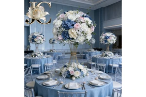 OLERAY Tray Floral Ball Faux Silk Flower Ball Wedding Centerpiece for Tray Table Decor Wholesale