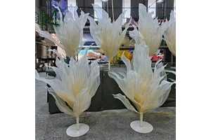 Elegant Handmade Table Decorations Large Organza Flower Artificial Flower Wedding Centerpieces for Event Party
